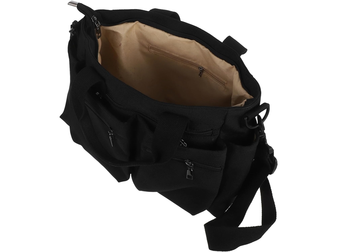 Bolsa Feminina De Nylon, Bolsa Grande Com Vários Bolsos E Alça De Ombro Removível, Capacidade Para