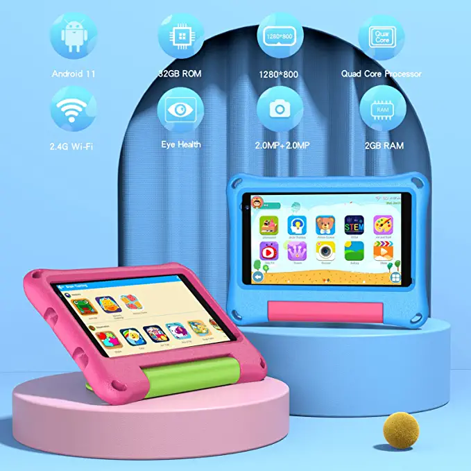 Tablet Vasoun Kids 7 Polegadas Tablet para Crianças Android 11 Tablet 2 Gb  Ram 32 Gb