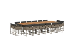Garden Dining Set, Garden Dining Sets Vidaxl Cinzeto Rattan / Vime (n/a)