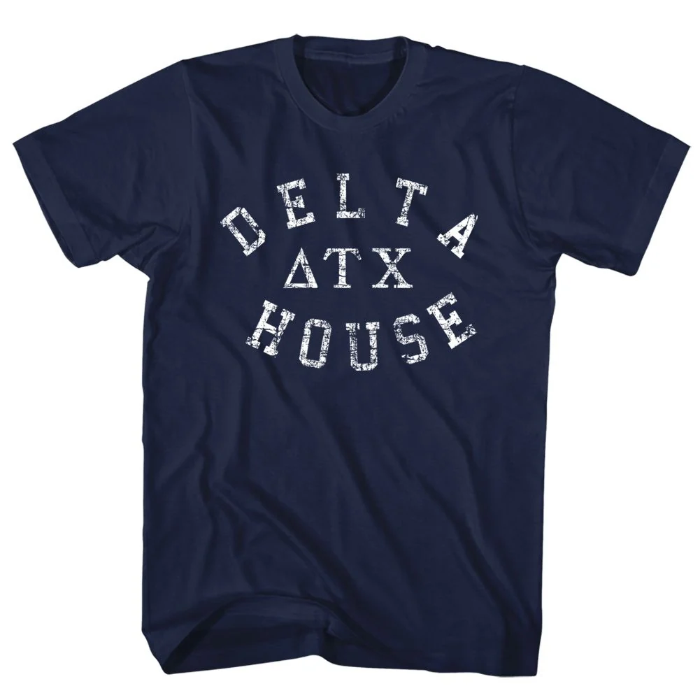 Rockinstone Animal House Movie Delta House Navy Adult T-shirt Size:xxl