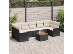 Vidaxl Conjunto De Sofá De Jardim 8 Unid. 7-número De Lugares