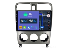 Auto Rádio Carro Bluetooth Autoradio 8GB RAM 128G ROM CarPlay Navegação GPS Ecrã Táctil RoverOne para Subaru Forester SG 2002-2008  