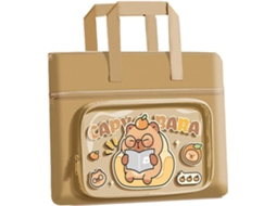 Mochila Escolar Estampa Animal Porta Canetas Grande Capacidade Imperme Vel com Z Per para Adolescentes e Crian as VAYOTOY