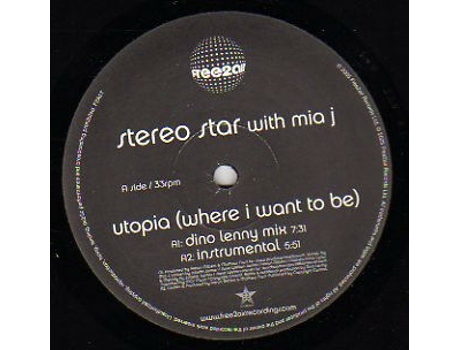 Vinil Utopia Where I Want To Be Free2air Recordings