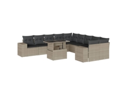 Garden Sofa Set, Garden Sofa Sets Vidaxl Cinzeto Rattan / Vime (n/a)