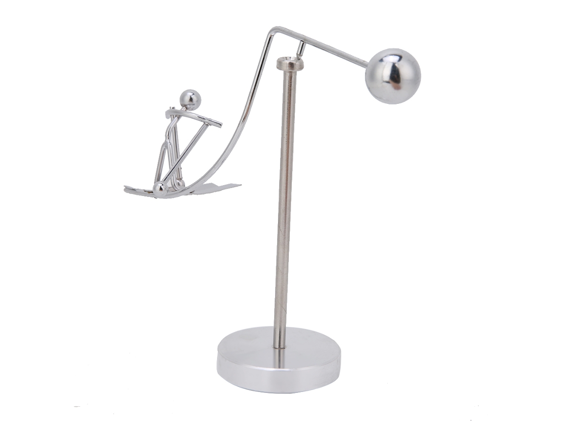 Eoocoo Balance Iron Man Ornament (skiing Shape, Rotating Function)