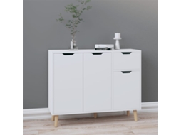 Vidaxl Aparador 90x30x72 Cm Derivados De Madeira Branco