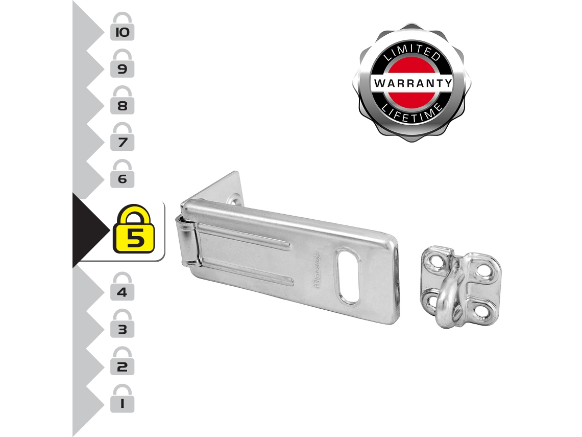 Cadeado - Master Lock - Escovado - Argola 9mm - Comprimento 89mm - Aço Temperado