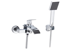 Torneira De Banheira Chrome Waterfall, Design Montado Na Parede, Controle Fácil Com Uma Só Alavanca,chrome A Oem