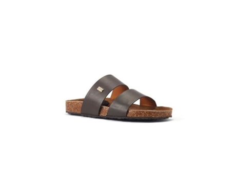 Chinelos de Mulher AUSTRALIA LUXE COLLECTIVE Brigitte Beva Pele Castanho (38)