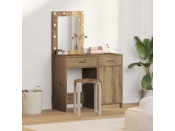Vidaxl Mesa De Vestir 2 Unid. Castanho 50 X 41 X 135 Cm