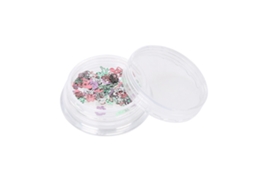 Adornos De Uñas Con Lentejuelas, Glitter Y Copos De Nieve Navideños 3d Mixto Brillo