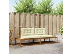 Vidaxl Conjunto De Sofás Para Exterior Natural E Creme