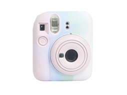 Capa Protetora de Silicone Macio para Fujifilm Instax Mini 12 Rosa Azul Branco XIAOMOYU
