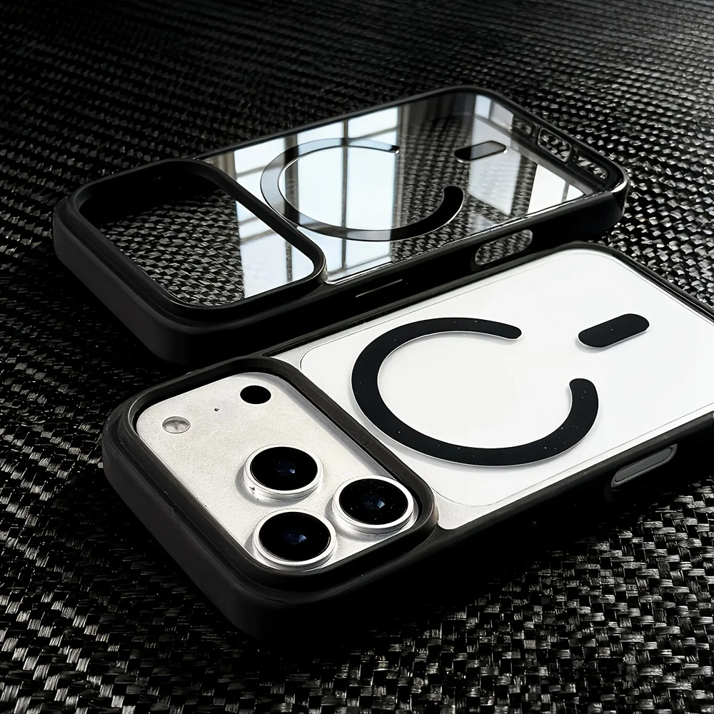 Capa Para Iphone 12 Preta Com Carregamento Sem Fio Magsafe