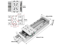 Guia Linear Com Engrenagem 300mm Para Nema23