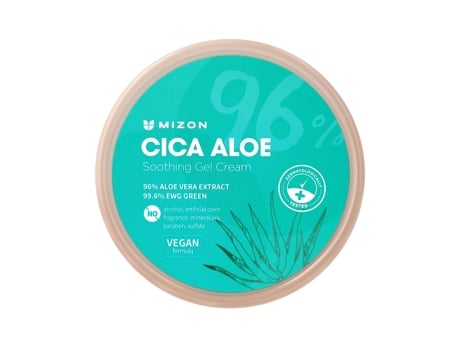 Creme em Gel Calmante Cica Aloe 96% da MIZON 300g