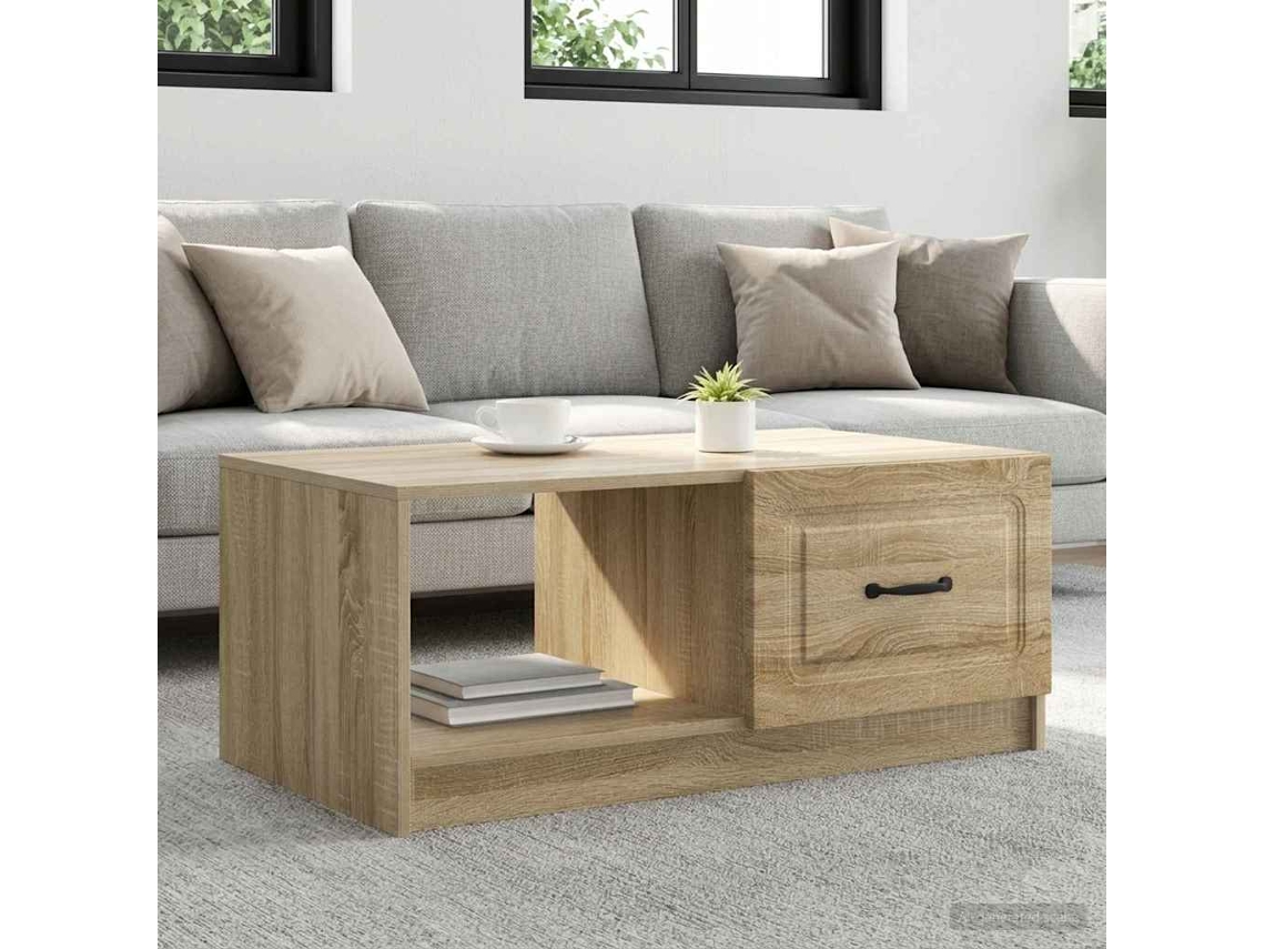 Vidaxl Mesa De Centro Carvalho Sonoma 90 X 50 X 37 Cm