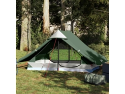 Vidaxl Tenda De Campismo Para 2 Pessoas Tecido Impermeável Verde
