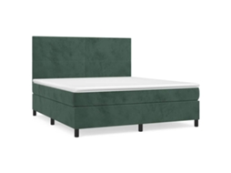 Box Spring Bed, Box Spring Beds Vidaxl Verde Veludo (180 X 200 Cm)