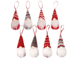Muñecos de Navidad Sin Rostro Plush Gnome, 8 Piezas Decorativas para El Hogar Y Regalo de Buena Suerte