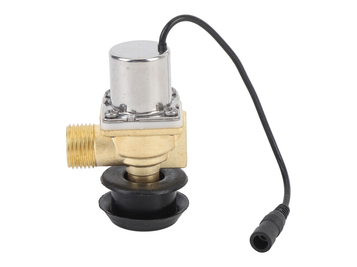 Válvula solenóide elétrica aço inoxidável G1/2 G3/8 controle automático água S/MARCA