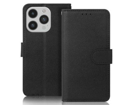 Capa Smartphone para iPhone 15 LUX Pele Preto