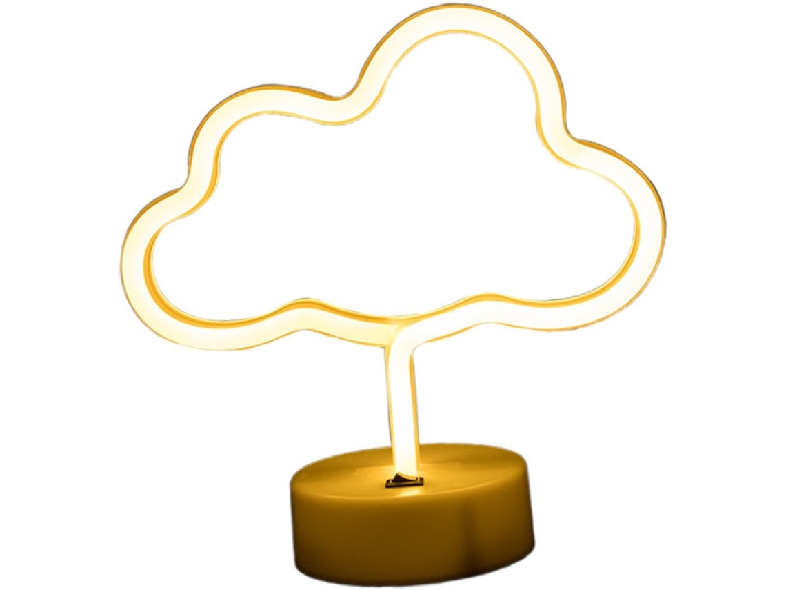Luminária Noturna Usb Em Formato De Nuvem Com Sensor Movimento Para