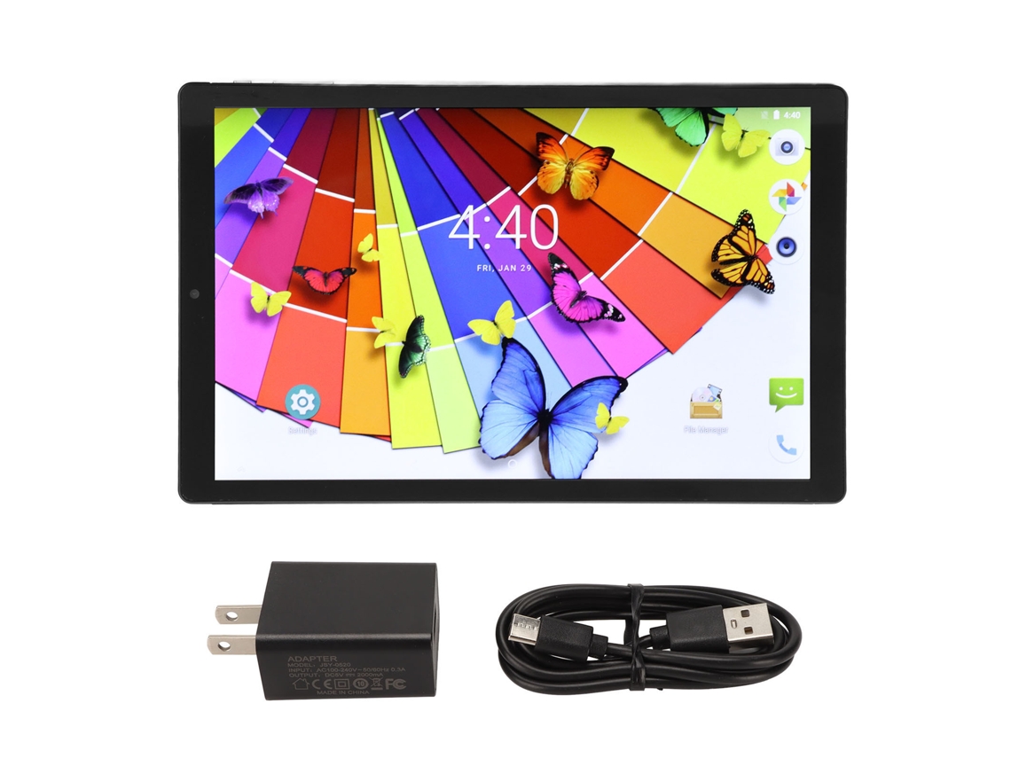 Tablet de 10 polegadas, 6 GB, 256 GB, Octa Core, IPS, 3 slots, 7000 mAh, 5G WiFi, HD, dourado, claro
