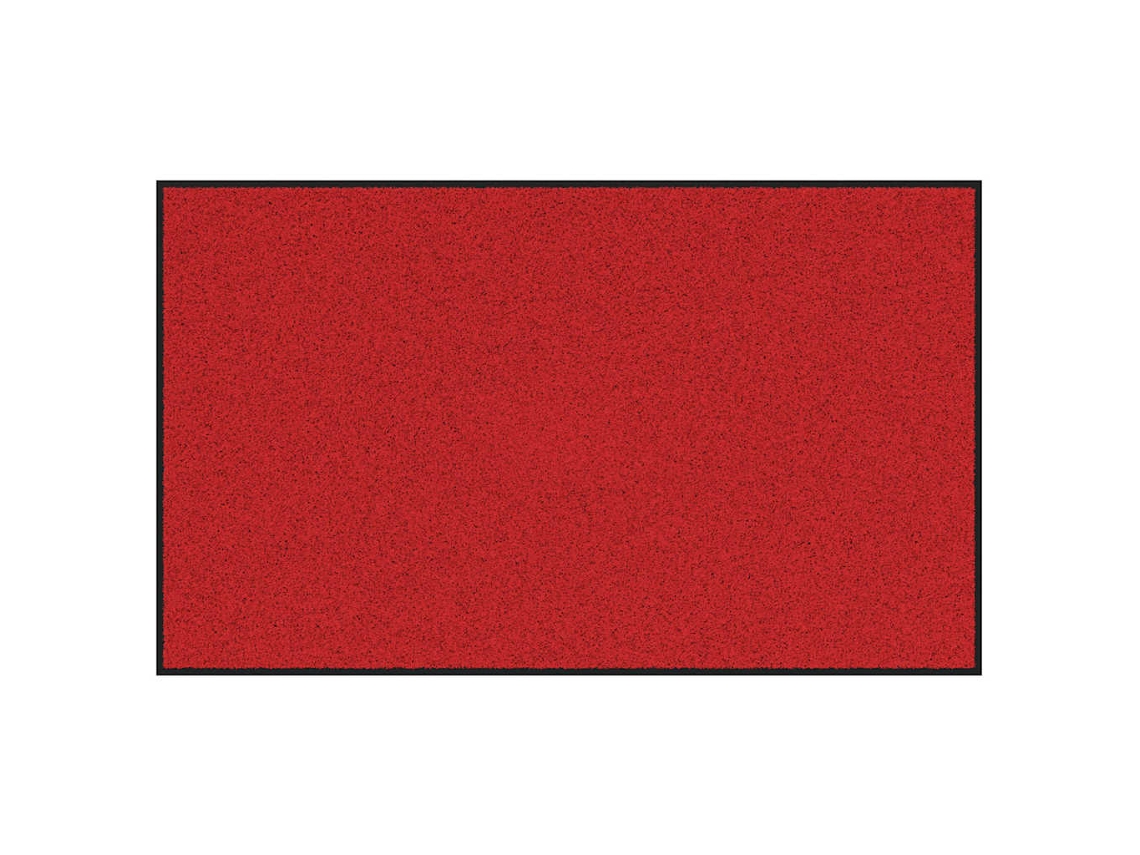 Maison Exclusive - Tapete De Entrada Vermelho E Preto 90 X 150 Cm 100% Poliamida