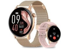 Smartwatch, Rastreador de Fitness, Contador de Relógio Personalizado, Ouro Rosa Bestvite