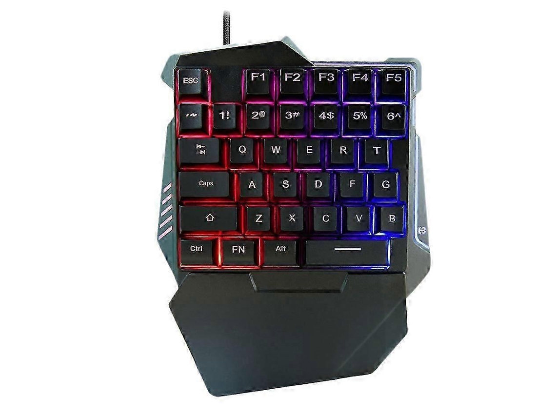 Teclado Numérico G7 Para Uma Mão, Usb, 37 Teclas, Teclado Mecânico Com Retroiluminação Colorida Conveniente Everley891