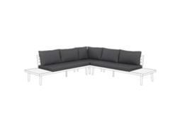 Conjunto De Fundas De Cojín De Exterior Beliani Corato De Poliéster Gris 55x45x9