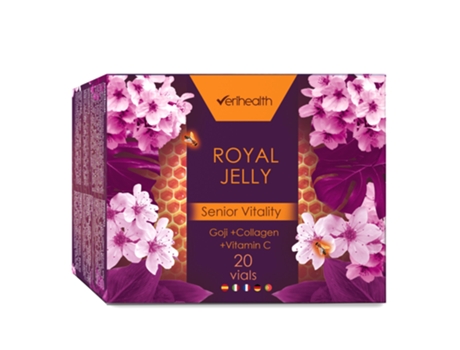 Verihealth Freeze-Dried Royal Jelly Senior With Vitamin C Fornece Energia