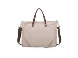 Bolsa de ombro para laptop de 15,6 polegadas, bolsa para laptop de alto volume com grande capacidade, tecido Oxford, bolsa de trabalho e viagem Lyx (damasco)