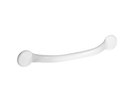 Barra Reta De Viga Única 43 Cm Aço Epóxi Branco Godonnier