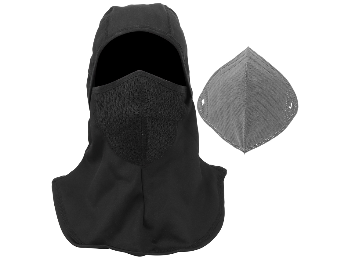 Gorro Unissex de Poliéster para Ciclismo, À Prova de Vento, À Prova D'água e Quente, Preto BRILVIBERA