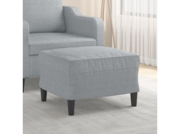 Vidaxl Apoio De Pés 60x50x41 Cm Tecido Cinzento-claro