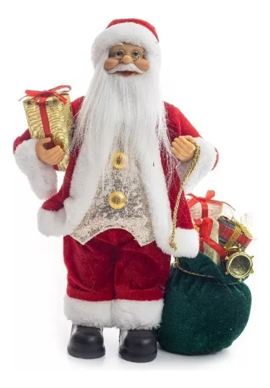 Novo Papai Noel 60cm Com Sacola De Presente, Enfeite Decorativovayotoy