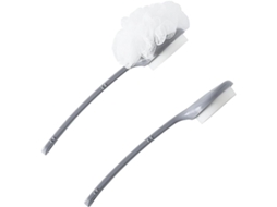 Conjunto De 2 Escovas Banho Com Cabo Longo Para Esfoliação Das Costas E Do Corpo Limpeza Dos Poros, Remove Impurezas