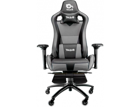 Cadeira Gaming TALIUS Tal-Caiman-Grey (Até 120 kg - Preto e Cinzento)