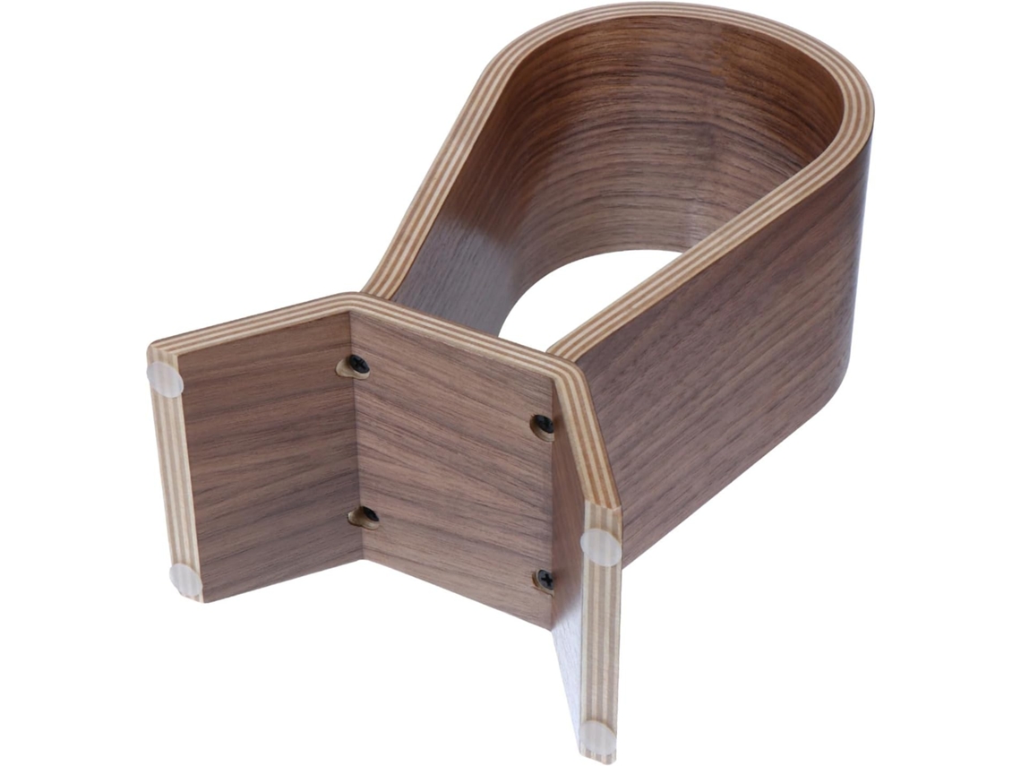 Suporte Para Fones De Ouvido Alipis, Organizador De Fones Ouvido Em Madeira Maciça Nogueira Natural, Estável E Elegante