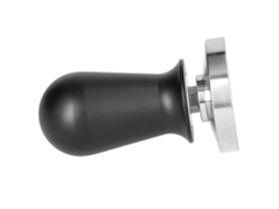 EJ.LIFE Tamper de grãos de café em aço inoxidável - Preto - Compatível com café moído - Para escritório e casa EJ.LIFE