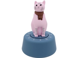 Temporizador De Cozinha Mecânico Em Forma Gato(rosa)