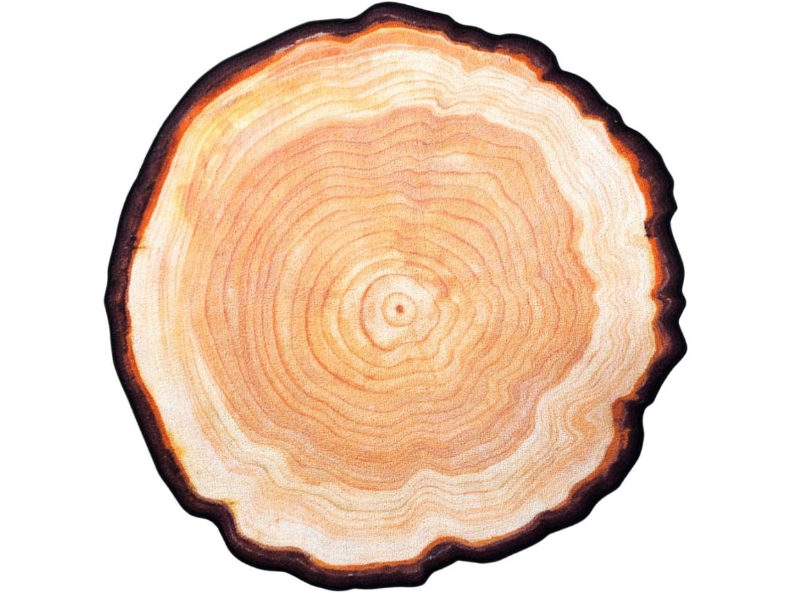 Tapete Redondo Decorativo, Imitação de Anel, Tapete Retrô para Sala de Estar e Quarto. CHABERLU