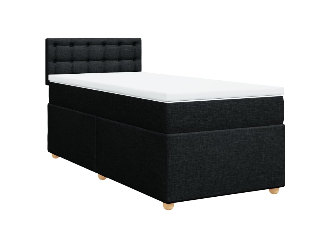 Box Spring Bed, Box Spring Beds Vidaxl Preto Tecido (90 X 200 Cm)