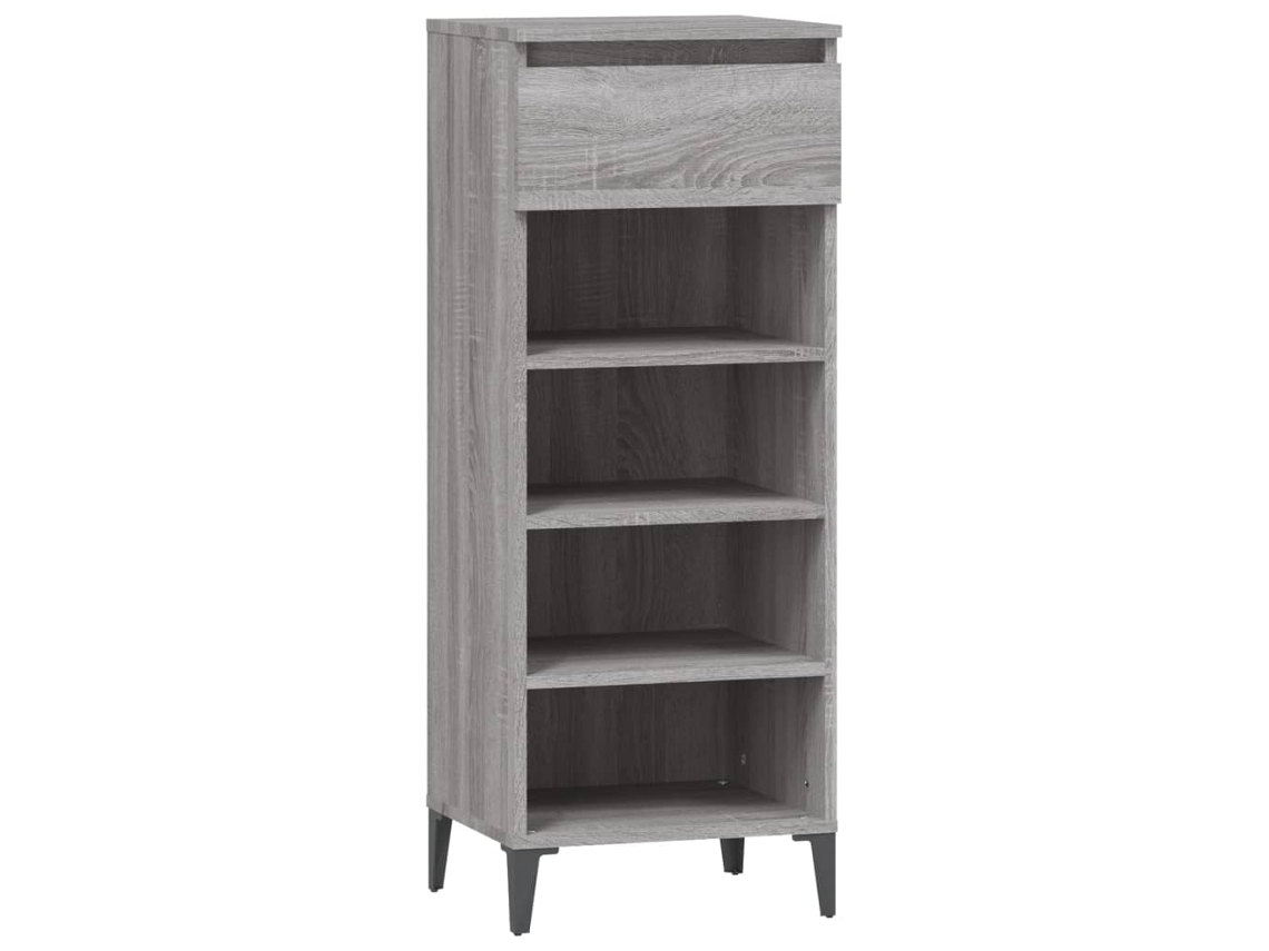 Shoe Rack, Shoe Racks Vidaxl Cinzeto Madeira Processada (n/a)