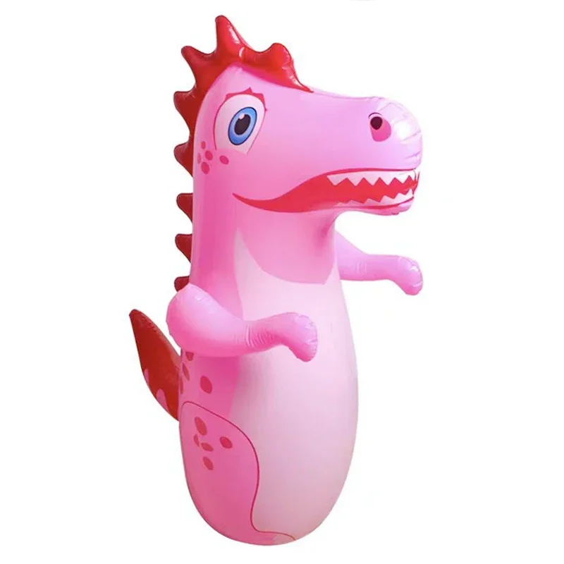 Saco de Pancada Inflável em Formato de Dinossauro para Jogos e Esportes Infantis. MDUG