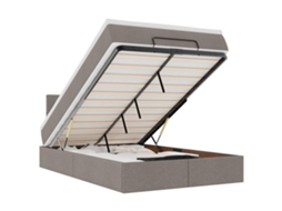 Ottoman Bed, Ottoman Beds Vidaxl Cinzento-acastanhado Tecido (120 X 190 Cm)