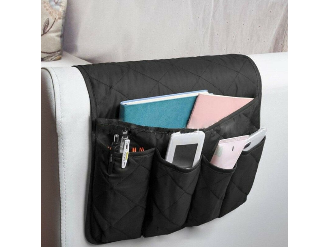 Lurelia Bolsa De Cabeceira, Para Sofá, 88x33 Cm, Preto